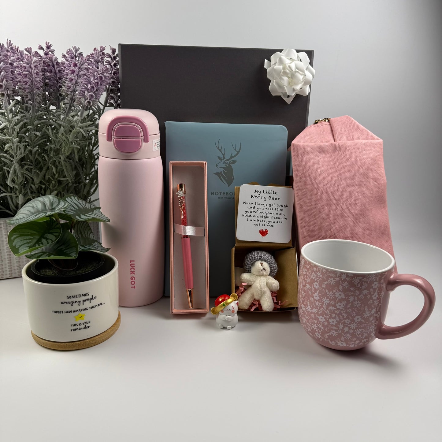 Pink Self Care Gift Box for Her – Luxury Birthday & Relaxation Set