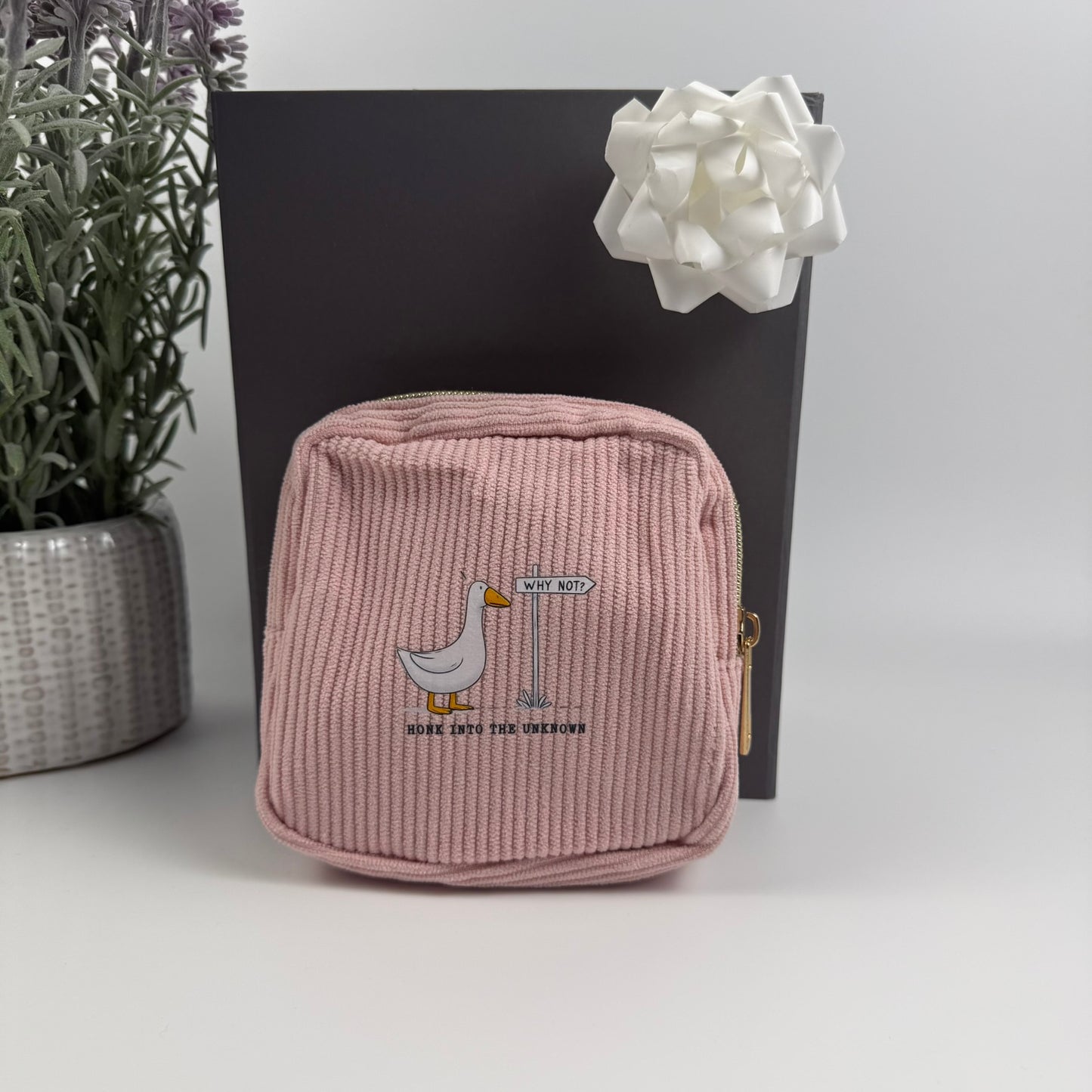 New Job Gift Box – A5 Notebook, Water Bottle, Corduroy Pouch & Stationery Set